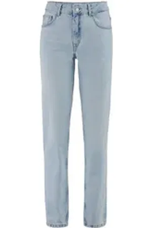 hessnatur 5-Pocket-Jeans HANNA High Rise Mom aus reinem Bio-Denim (1-tlg) blau 30/32