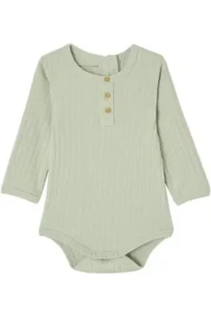 Vertbaudet Hose & Shorts Baby-Set aus Langarmbody, Leggings & Halstuch grün 71