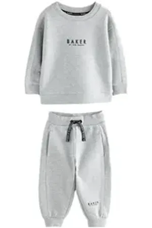 Ted Baker Sweatanzug Jogginganzug mit Sweatshirt (2-tlg) grau 86-92 (1,5-2 J.)