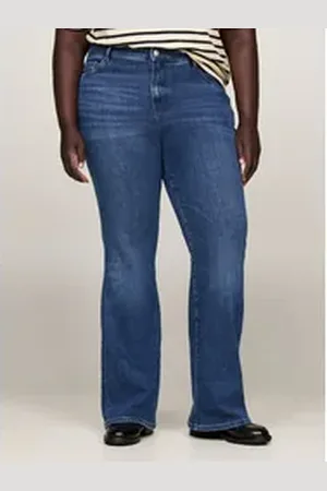 Tommy Hilfiger Bootcut-Jeans CRV BOOTCUT RW CLER Große Größen in Stoned Washed Optik blau 52