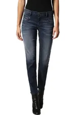 Diesel Sweatjeans Belthy-NE 0683Y Damen Joggjeans Slim Straight blau