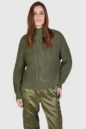 Marc Aurel Strickjacke mit Pailletten grün 36