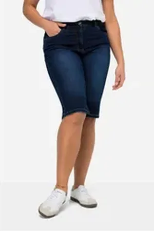 Angel of Style Angel of Style Regular-fit-Jeans Jeansbermuda Berry Stretchkomfort 5-Pocket blau|grau 52