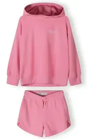 Minoti Sweatanzug Set Kapuzenpulli und Shorts (3y-14y) rosa 158-164cm