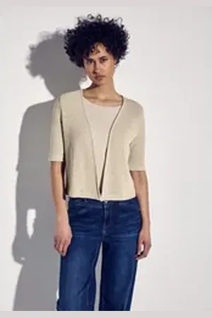 Street one Cardigan in Unifarbe beige 38