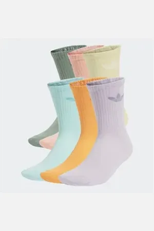 adidas Originals Sportsocken TR CREW S 6P (6-Paar) 6 Pack Socken mit Logo grün M (40/42)