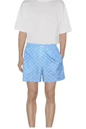Gucci Badehose GG Logo Badehose Hellblau blau XL