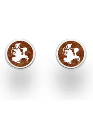 DUR Ohrring-Set Schmuck: Ohrringe, Ohrstecker "Rügen", 9 mm, mit Bernstein, O5651