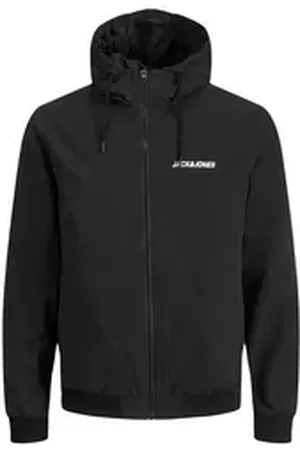 JACK & JONES Outdoorjacke JJERUSH HOOD BOMBER NOOS mit elastischem Bund schwarz S