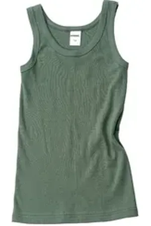 Hermko Achselhemd 2800 3er Pack Jungen Achselhemden aus 100% Bio-Baumwolle grün 140