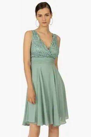 Kraimod Cocktailkleid mit Rückenausschnitt grün 36