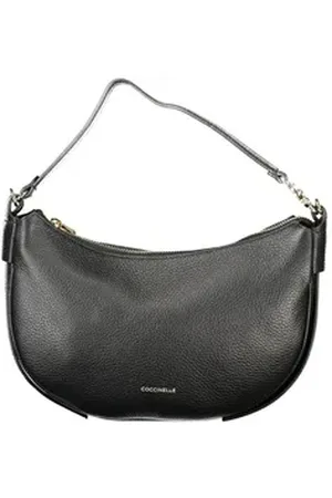 Coccinelle Umhängetasche, Elegante Schwarze Damenhandtasche mit Verstellbarem Schultergurt