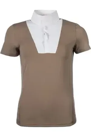 Hkm Funktionsshirt Turniershirt -Virginia- Kurzarm beige L