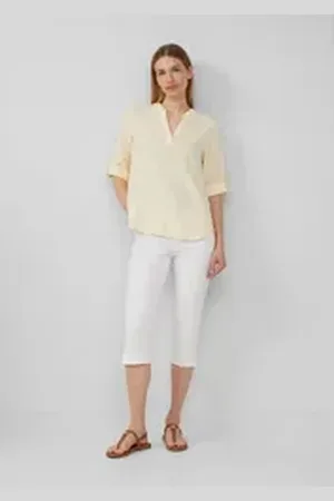 QS by s.Oliver 7/8-Jeans Capri-Jeans Betsy / Slim Fit / Mid Rise / Slim Leg weiß 44