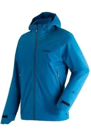 Maier Sports Outdoorjacke Solo Tipo M Herren Jacke, atmungsaktiv wasserdicht, Regenjacke mit Kapuze blau 56