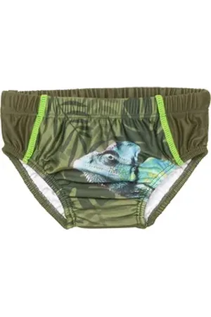 Playshoes Windeln, UV-Schutz Windelhose Chamäleon, Größe: 86/92, Farbe: oliv grün