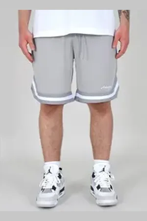 adam Shorts Herren Hose kurz Sweat Shorts Sport Shorts Basketball Shorts Stretch Herren Shorts Fitness Shorts kurze Hose Sommer Shorts Mesh Shorts grau L