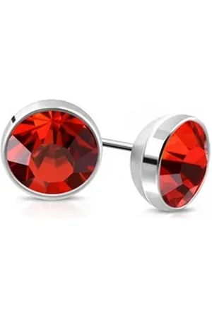 Bungsa Ohrring-Set Ohrstecker Kristall XS Silber aus Edelstahl Damen (1 Paar (2 Stück), 2-tlg), Ohrschmuck Ohrringe silberfarben