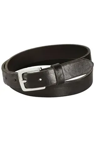 hessnatur Ledergürtel aus chromfrei gegerbtem Leder (1-St) schwarz 85