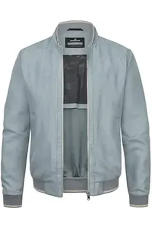Milestone Blouson MSMichigan in Velours-Optik atmungsaktiv und wasserabweisend blau 56