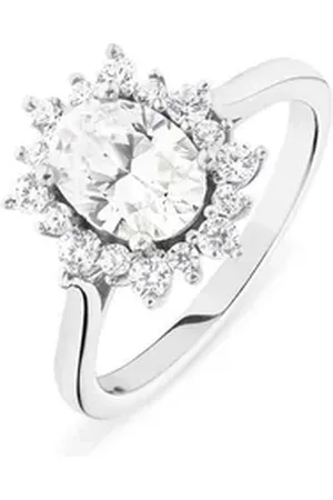FAVS Silberring Damen-Damenring 925er Silber 1 Zirkonia, Zirkonia, synthetisch silberfarben 56