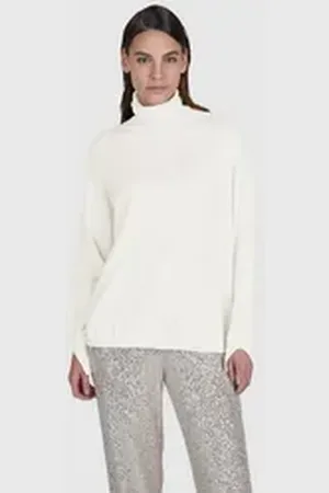 Marc Aurel Rollkragenpullover aus hochwertigem Cotton-Cashmere weiß 34