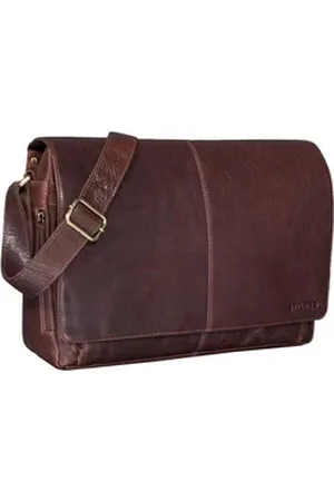 STILORD Laptoptasche "Alex" Vintage Ledertasche Männer Frauen braun