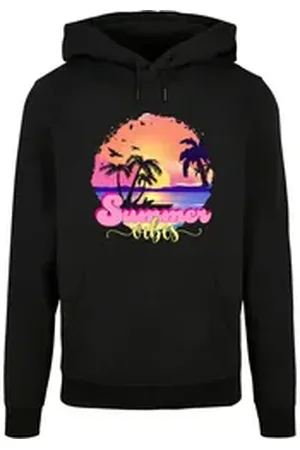 Merchcode Kapuzensweatshirt Herren Summer Vibes Sunset Basic Hoody (1-tlg) schwarz XXL