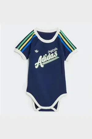 adidas Originals Kurzarmbody 3 STRIPES BODY blau 62
