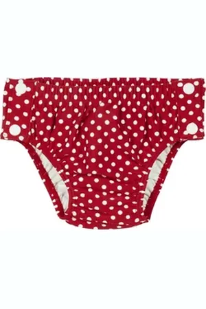 Playshoes Windeln, UV-Schutz Windelhose Punkte zum Knöpfen, Größe: 74/80, Farbe: rot rot
