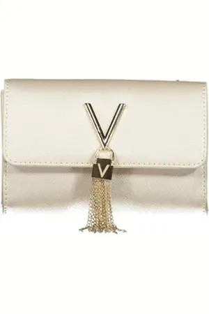 VALENTINO BAGS Umhängetasche, Graue Damentasche mit Kettenriemen & Kontrast-Details – Elegant & Pr