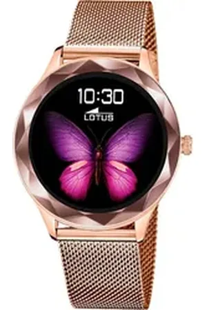 Lotus Multifunktionsuhr Damenuhr Edelstahl roségold , (Multifunktionsuhr), Damen Armbanduhr rund, mittel (ca. 38,1mm), Edelstahl rosa