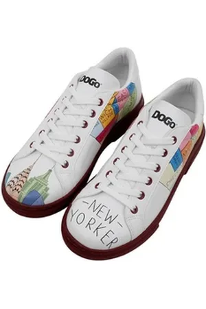 Dogo Damen Ace Sneakers Manhattan Vegan Damen Sneaker / Female Sneaker Vegan weiß 41 EU