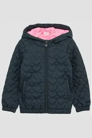 QS by s.Oliver Funktionsjacke Kontrast-Details blau 116