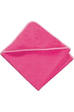 Erwin Müller Kapuzenhandtuch Kapuzenbadetuch, Frottier (1-St), Walk-Frottier Uni rosa 80 cm x 80 cm