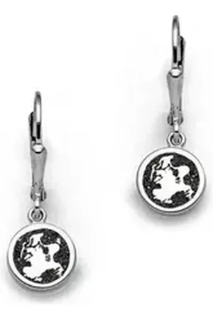DUR Ohrring-Set Schmuck: Ohrringe, Ohrhänger "Rügen", 10 mm, mit Lavasand, O5643