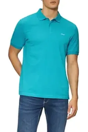 QS by s.Oliver Poloshirt mit Logostickerei blau S
