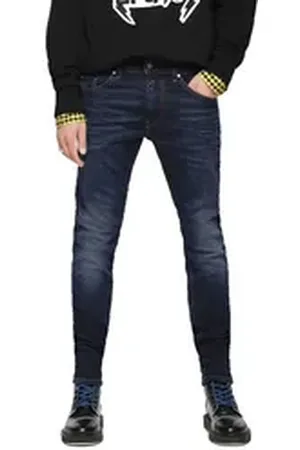 Diesel Slim-fit-Jeans Thommer 084VG Herren Jeans Hose Regular Slim Skinny