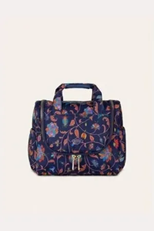 Oilily Kosmetiktasche Cathy Travel Kit With Hook Joy Flowers blau