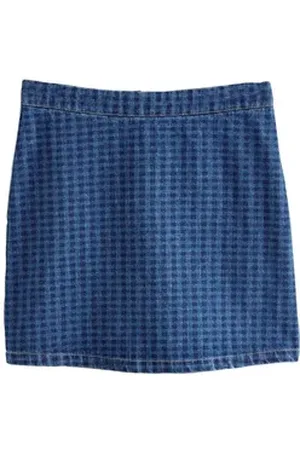 Next Minirock Jeansminirock 100 % Baumwolle (1-tlg) blau 44 (lang)