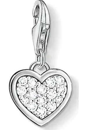 Thomas Sabo Kettenanhänger Damen-Charm 925er Silber 15 Zirkonia silberfarben