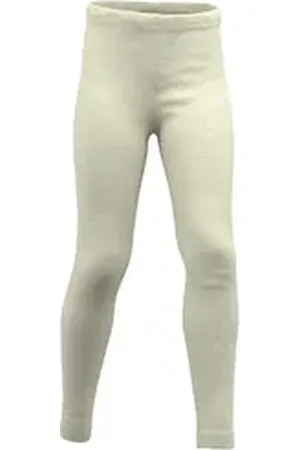 Hermko Leggings 402720 Kinder Leggings aus Merinowolle/Tencel Mädchen Jungen beige 152