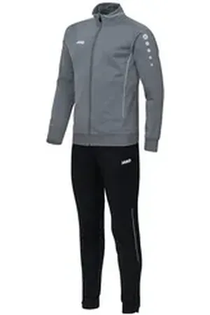 Jako Trainingsanzug Herren Polyesteranzug Brasil C9192 grau|schwarz L