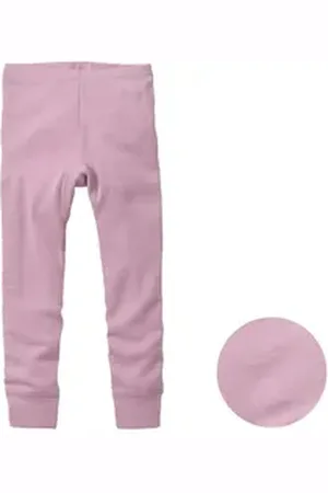 People Wear Organic Leggings aus Bio-Wolle und Seide rosa 98