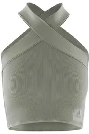 adidas Sportswear Bustier HALTER BRALETTE grün XXL
