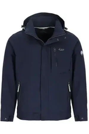 Coastguard Regenjacke Herren Funktionsjacke mit abnehmbarer Kapuze wasserdicht atmungsaktiv blau XL