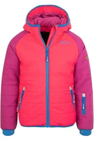 TROLLKIDS Skijacke Hafjell PRO blau|rosa 152