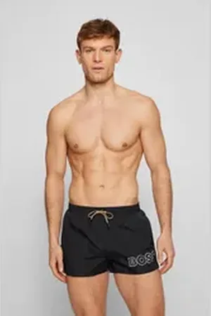 HUGO BOSS Badeshorts Mooneye 1022926 mit elastischem Bund schwarz XL