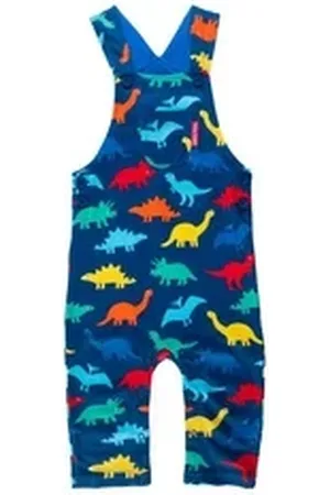 Toby Tiger Latzhose Latzhose mit Regenbogen Dinosaurier Print bunt 68