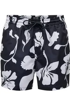 Only & Sons Badeshorts Badeshorts Ted Life Floral Swimshorts (1-St) blau M